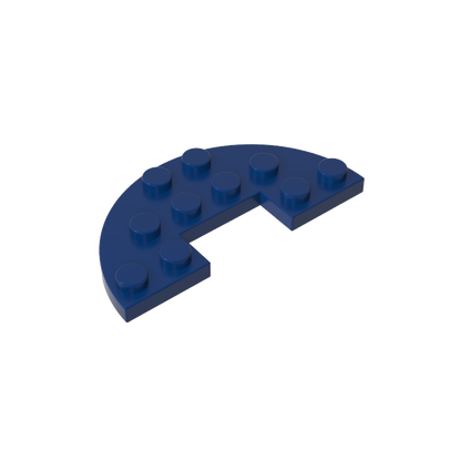 GDS-705 - Plate Round Half 3 x 6 with 1 x 2 Cutout