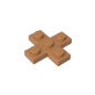 GDS-710 - Plate 3 x 3 Cross