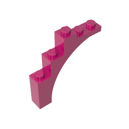 GDS-715 - Brick Arch 1 x 5 x 4 [Irregular Bow, Raised Underside Cross Supports]