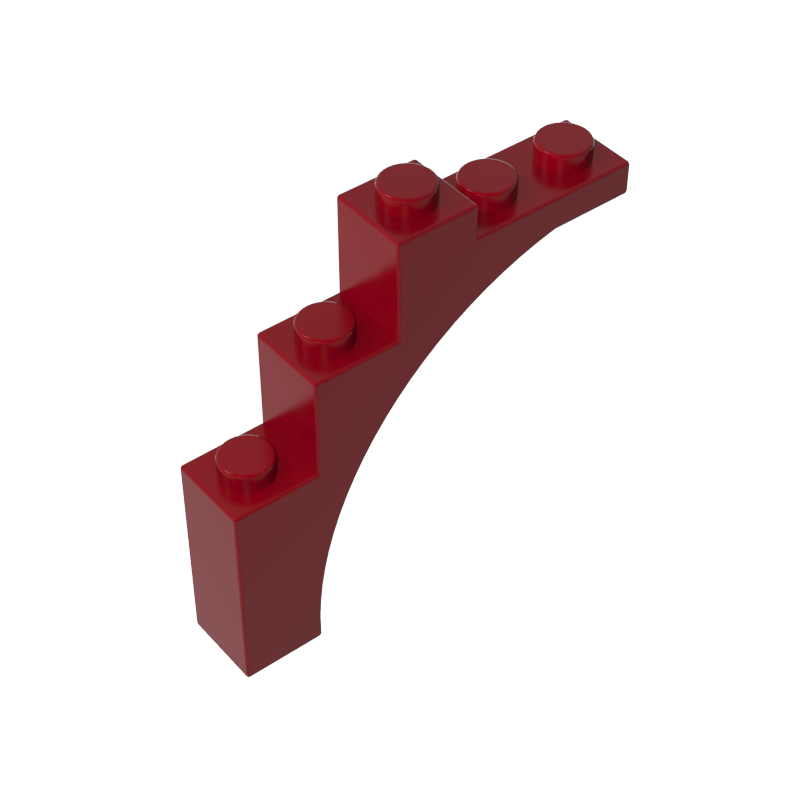 GDS-715 - Brick Arch 1 x 5 x 4 [Irregular Bow, Raised Underside Cross Supports]