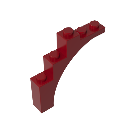 GDS-715 - Brick Arch 1 x 5 x 4 [Irregular Bow, Raised Underside Cross Supports]