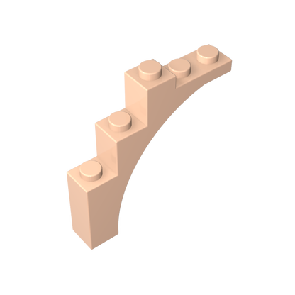 GDS-715 - Brick Arch 1 x 5 x 4 [Irregular Bow, Raised Underside Cross Supports]