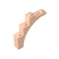 GDS-715 - Brick Arch 1 x 5 x 4 [Irregular Bow, Raised Underside Cross Supports]