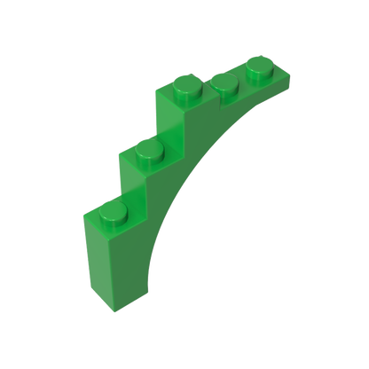 GDS-715 - Brick Arch 1 x 5 x 4 [Irregular Bow, Raised Underside Cross Supports]
