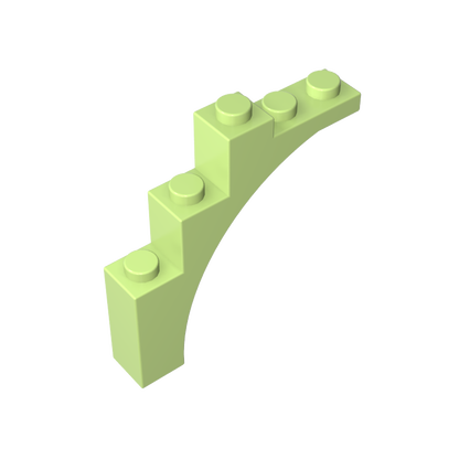 GDS-715 - Brick Arch 1 x 5 x 4 [Irregular Bow, Raised Underside Cross Supports]