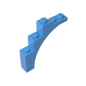 GDS-715 - Brick Arch 1 x 5 x 4 [Irregular Bow, Raised Underside Cross Supports]
