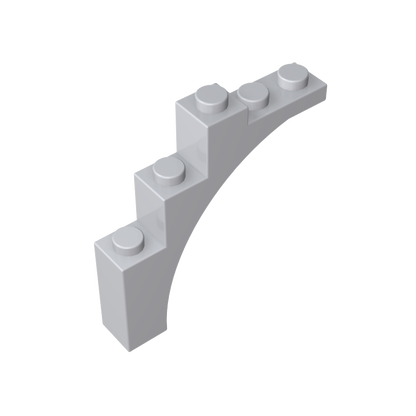 GDS-715 - Brick Arch 1 x 5 x 4 [Irregular Bow, Raised Underside Cross Supports]