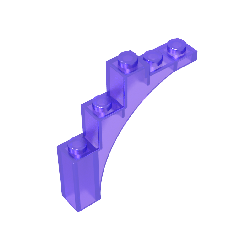 GDS-715 - Brick Arch 1 x 5 x 4 [Irregular Bow, Raised Underside Cross Supports]