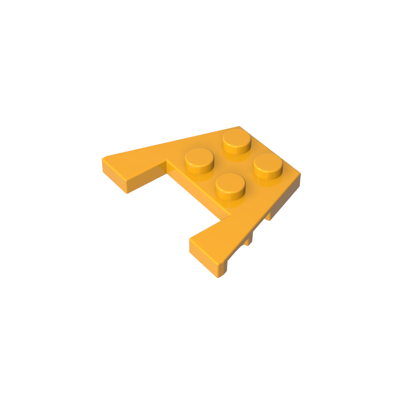 GDS-725 - Wedge Plate 3 x 4 with Stud Notches