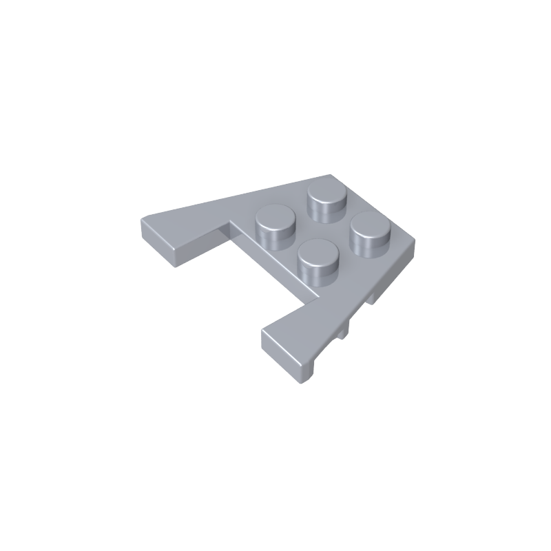 GDS-725 - Wedge Plate 3 x 4 with Stud Notches