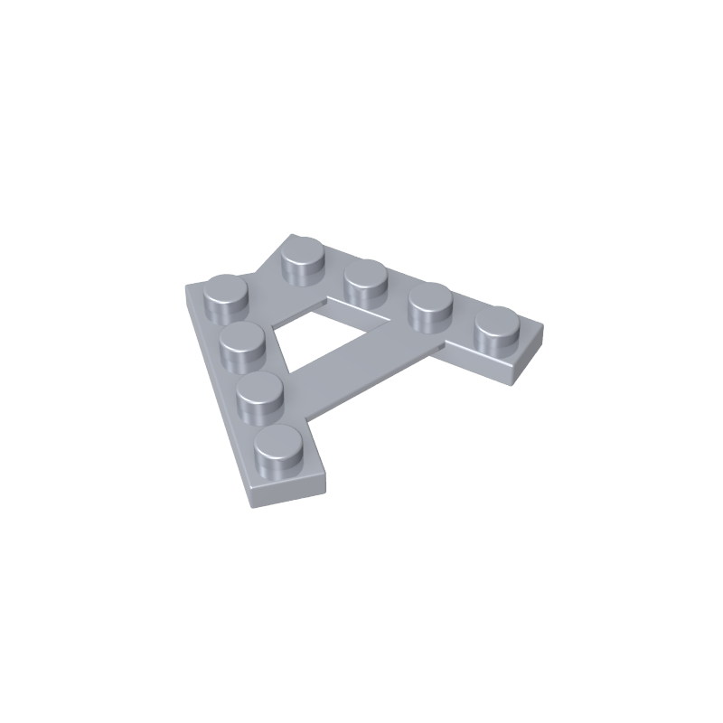 GDS-727 - Plate Special 4 Stud 45 Degrees Angle Plate