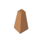 GDS-733 - Slope 75 Degrees 2 x 2 x 3 Double Convex