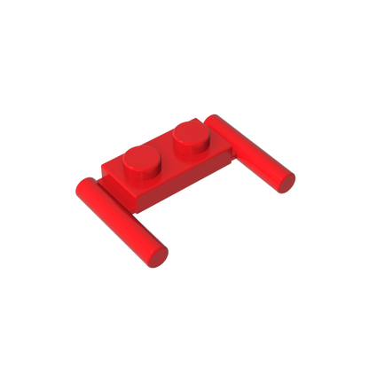 GDS-737 - Plate Special 1 x 2 with Handles [Flat Ends / Low Attachment]