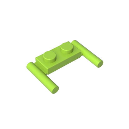 GDS-737 - Plate Special 1 x 2 with Handles [Flat Ends / Low Attachment]
