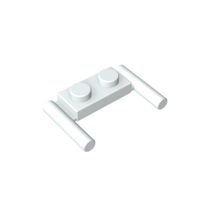 GDS-737 - Plate Special 1 x 2 with Handles [Flat Ends / Low Attachment]