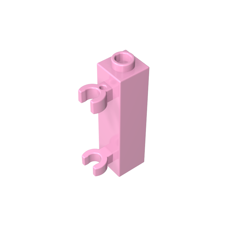 GDS-738 - Brick Special 1 x 1 x 3 with 2 Clips Vertical [Hollow Stud, Open O Clips]