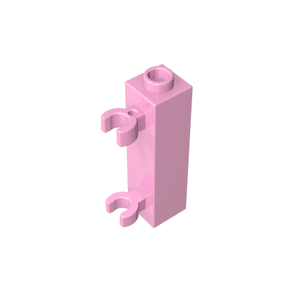 GDS-738 - Brick Special 1 x 1 x 3 with 2 Clips Vertical [Hollow Stud, Open O Clips]