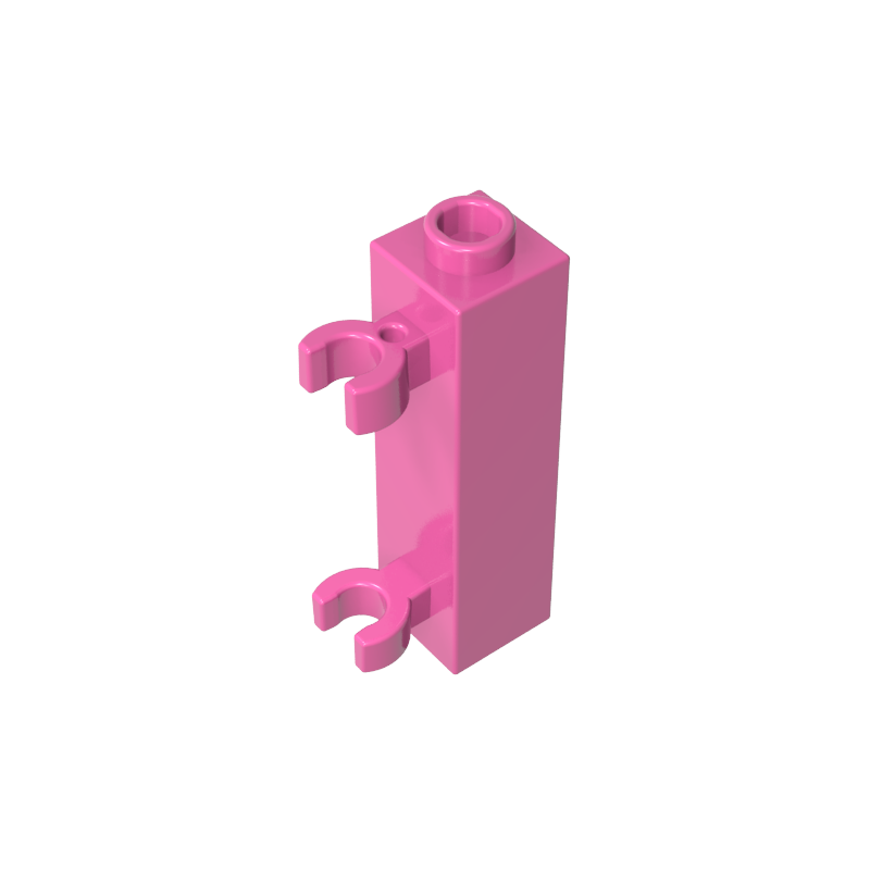 GDS-738 - Brick Special 1 x 1 x 3 with 2 Clips Vertical [Hollow Stud, Open O Clips]
