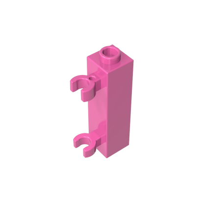 GDS-738 - Brick Special 1 x 1 x 3 with 2 Clips Vertical [Hollow Stud, Open O Clips]