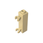 GDS-738 - Brick Special 1 x 1 x 3 with 2 Clips Vertical [Hollow Stud, Open O Clips]