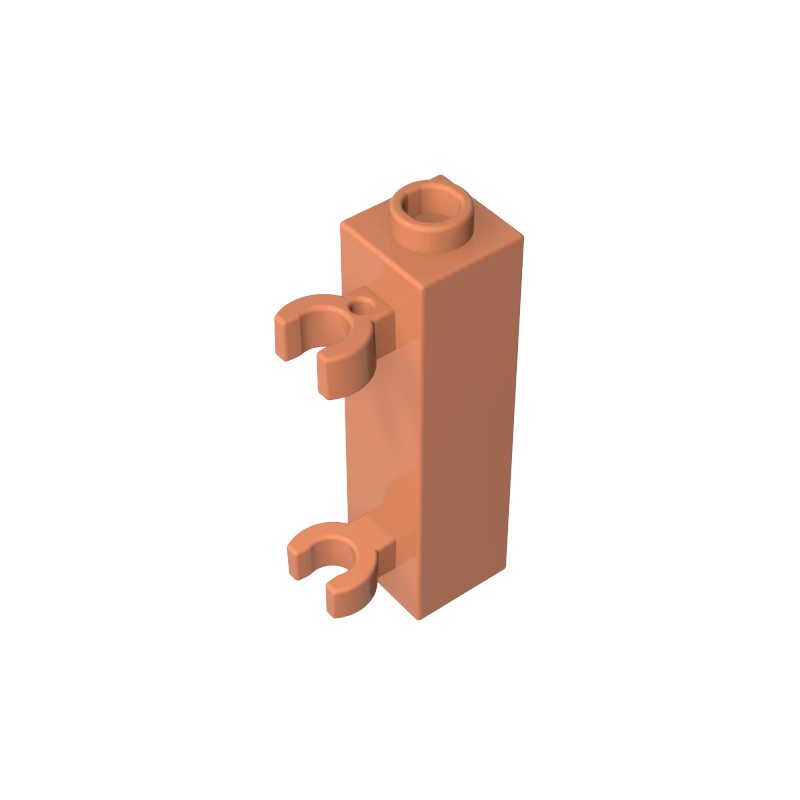 GDS-738 - Brick Special 1 x 1 x 3 with 2 Clips Vertical [Hollow Stud, Open O Clips]