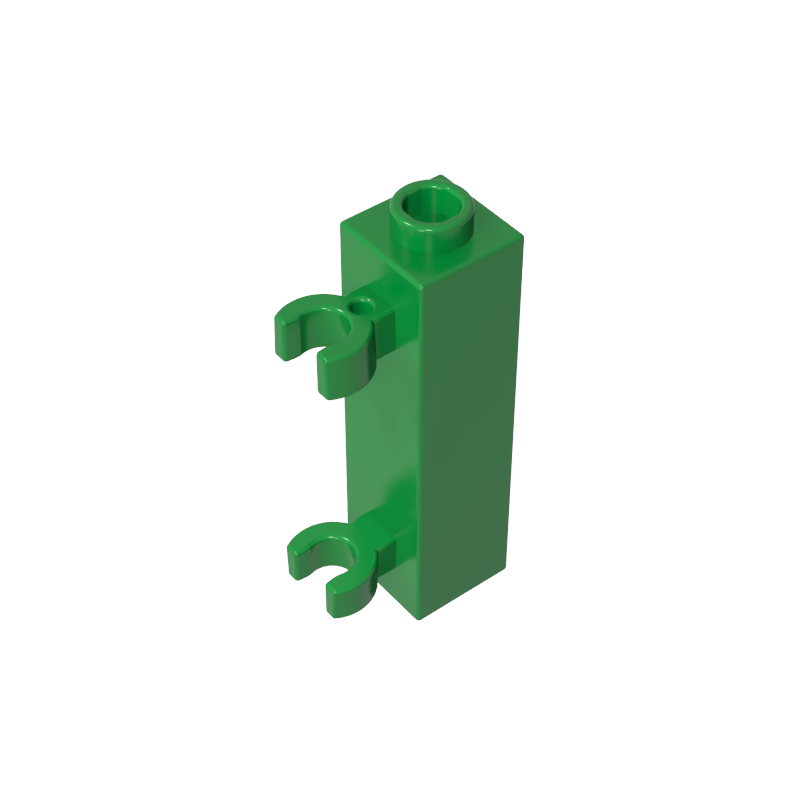 GDS-738 - Brick Special 1 x 1 x 3 with 2 Clips Vertical [Hollow Stud, Open O Clips]