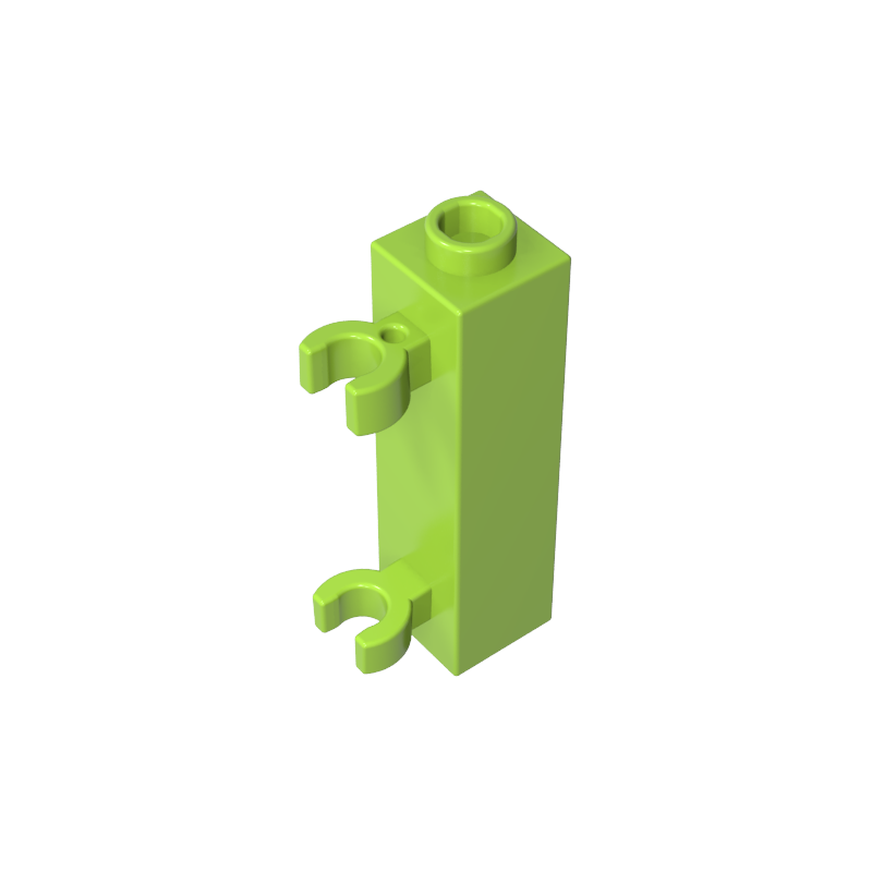 GDS-738 - Brick Special 1 x 1 x 3 with 2 Clips Vertical [Hollow Stud, Open O Clips]