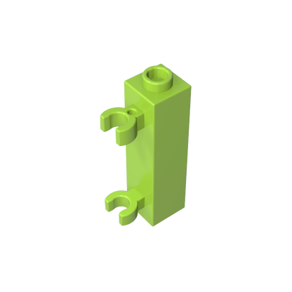 GDS-738 - Brick Special 1 x 1 x 3 with 2 Clips Vertical [Hollow Stud, Open O Clips]