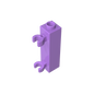 GDS-738 - Brick Special 1 x 1 x 3 with 2 Clips Vertical [Hollow Stud, Open O Clips]