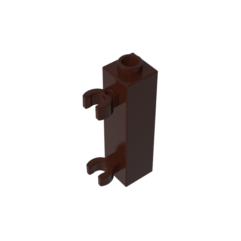 GDS-738 - Brick Special 1 x 1 x 3 with 2 Clips Vertical [Hollow Stud, Open O Clips]