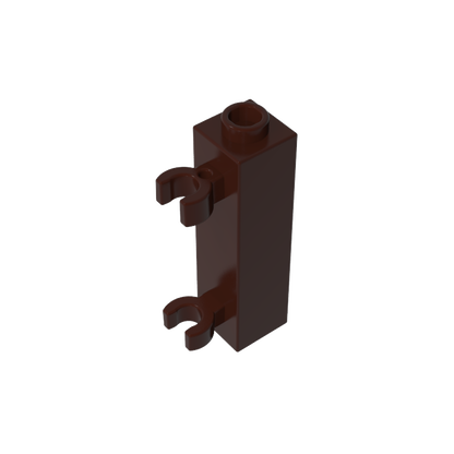 GDS-738 - Brick Special 1 x 1 x 3 with 2 Clips Vertical [Hollow Stud, Open O Clips]