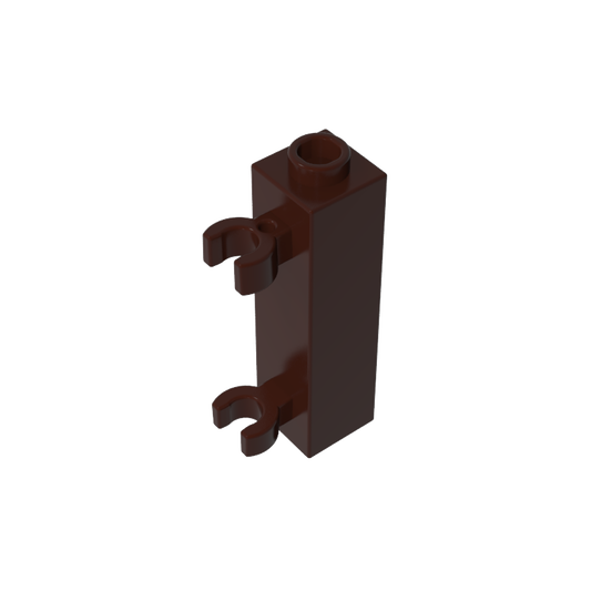 GDS-738 - Brick Special 1 x 1 x 3 with 2 Clips Vertical [Hollow Stud, Open O Clips]