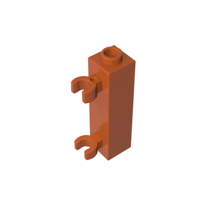 GDS-738 - Brick Special 1 x 1 x 3 with 2 Clips Vertical [Hollow Stud, Open O Clips]