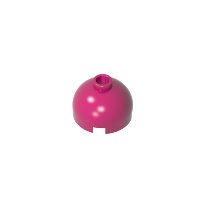 GDS-742 - Brick Round 2 x 2 Dome Top - Blocked Open Stud without Bottom Axle Holder