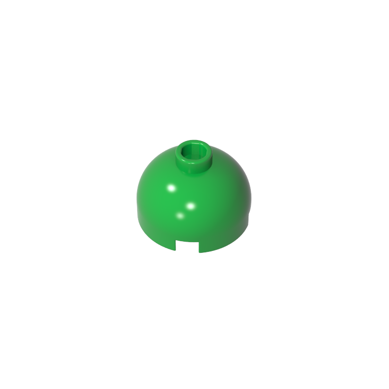 GDS-742 - Brick Round 2 x 2 Dome Top - Blocked Open Stud without Bottom Axle Holder