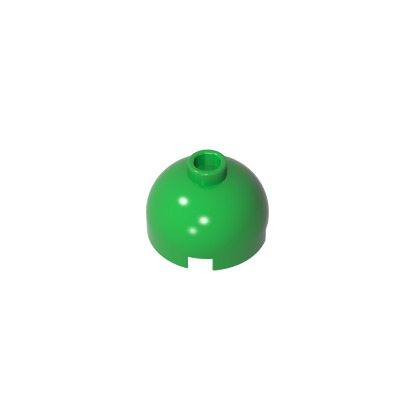 GDS-742 - Brick Round 2 x 2 Dome Top - Blocked Open Stud without Bottom Axle Holder
