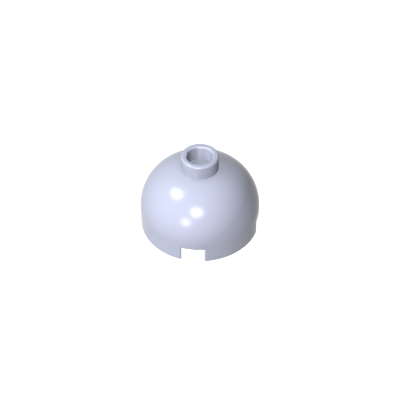 GDS-742 - Brick Round 2 x 2 Dome Top - Blocked Open Stud without Bottom Axle Holder