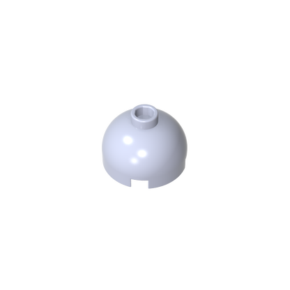 GDS-742 - Brick Round 2 x 2 Dome Top - Blocked Open Stud without Bottom Axle Holder