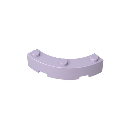 GDS-743 - Brick Round Corner 4 x 4 Macaroni Wide with 3 Studs