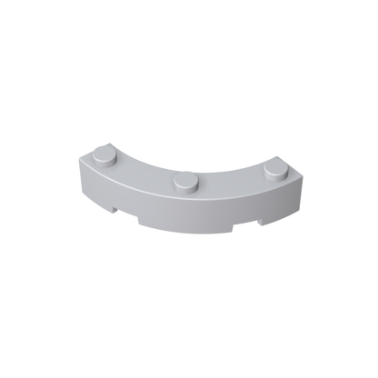 GDS-743 - Brick Round Corner 4 x 4 Macaroni Wide with 3 Studs