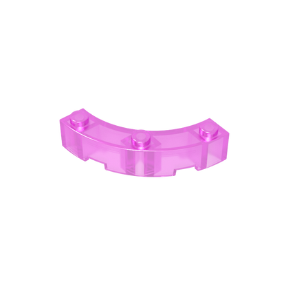 GDS-743 - Brick Round Corner 4 x 4 Macaroni Wide with 3 Studs