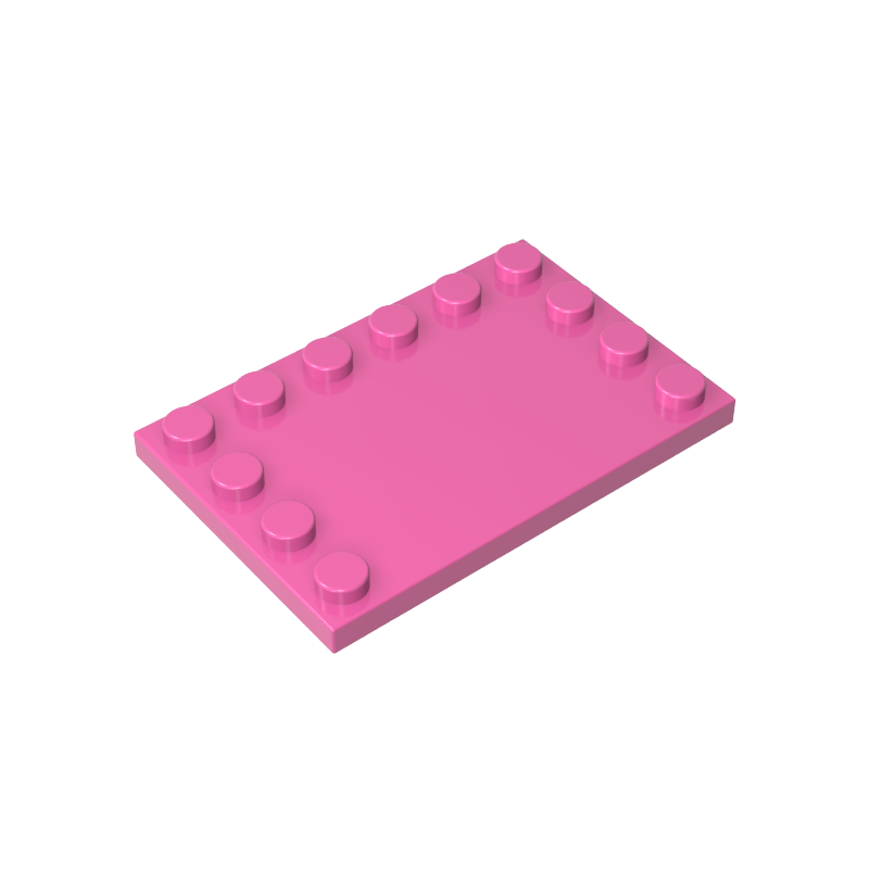 GDS-757 - Plate Special 4 x 6 with Studs on 3 Edges