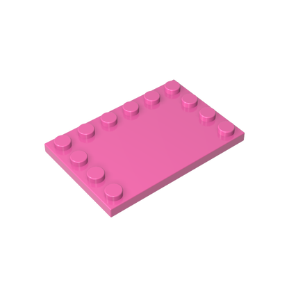 GDS-757 - Plate Special 4 x 6 with Studs on 3 Edges