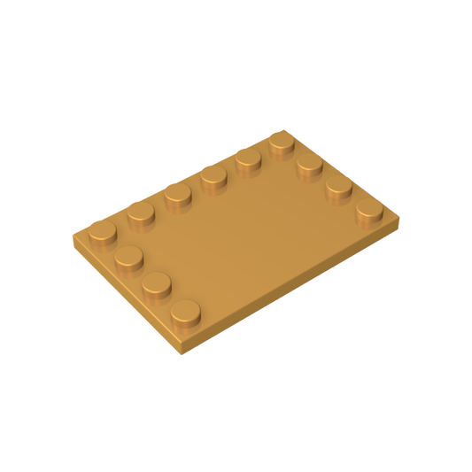 GDS-757 - Plate Special 4 x 6 with Studs on 3 Edges