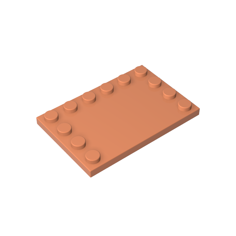GDS-757 - Plate Special 4 x 6 with Studs on 3 Edges
