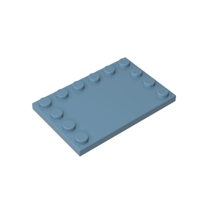GDS-757 - Plate Special 4 x 6 with Studs on 3 Edges