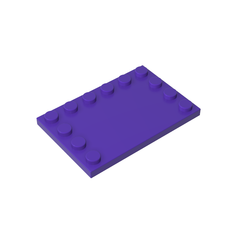 GDS-757 - Plate Special 4 x 6 with Studs on 3 Edges