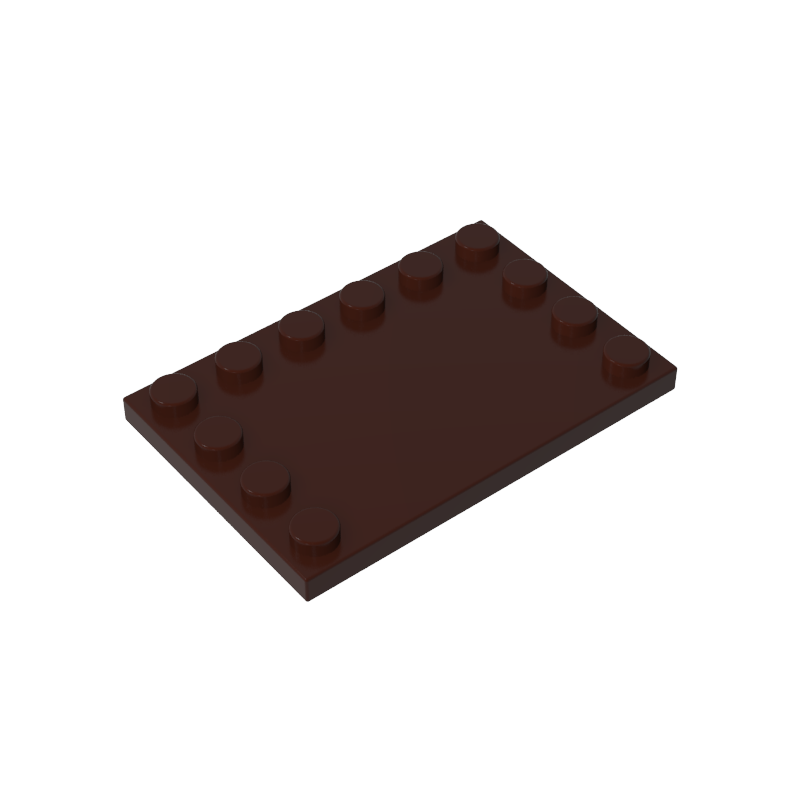 GDS-757 - Plate Special 4 x 6 with Studs on 3 Edges