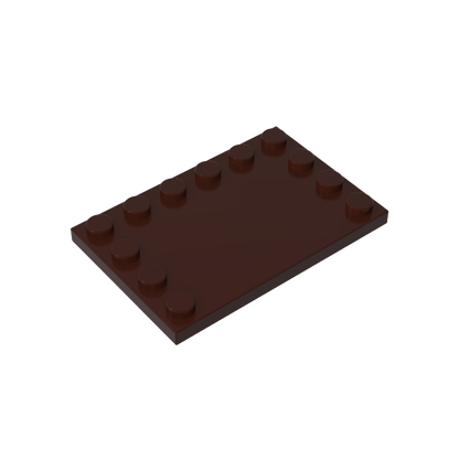 GDS-757 - Plate Special 4 x 6 with Studs on 3 Edges