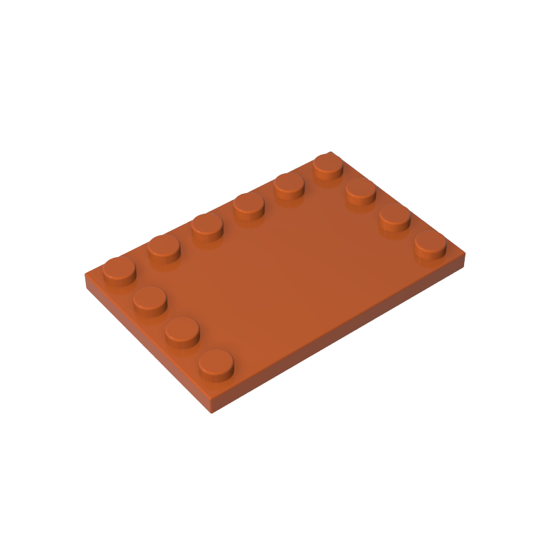 GDS-757 - Plate Special 4 x 6 with Studs on 3 Edges
